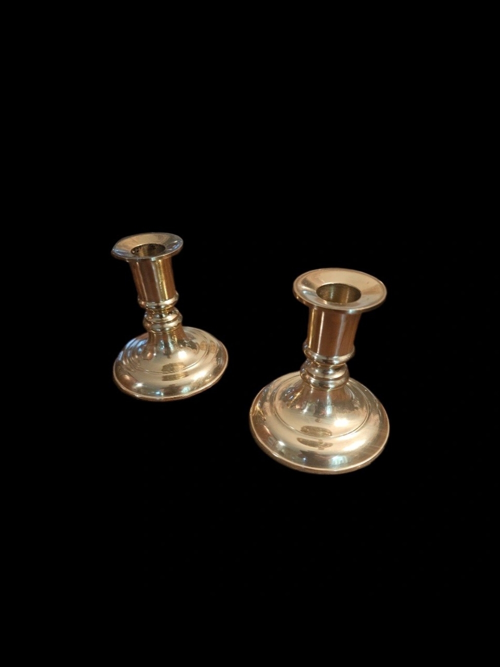 Vintage Transformations Convertible Brass Candlestick Holders Pair Taper